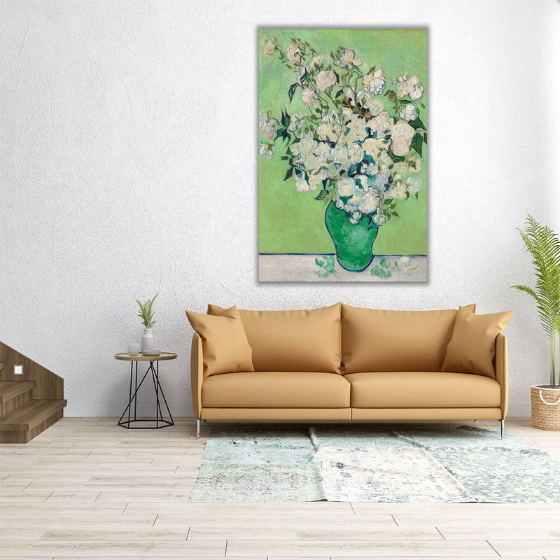 Roses, 1890 - reproduction d'art sur toile, H 24 po x l 16 po