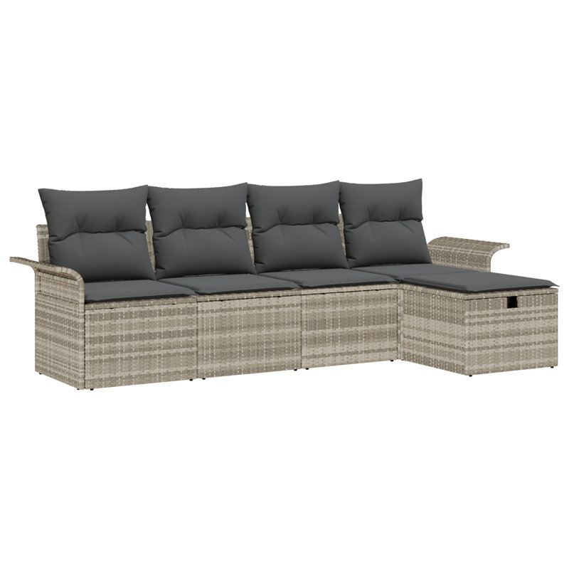 251cm Wide Patio Sofa with Cushions