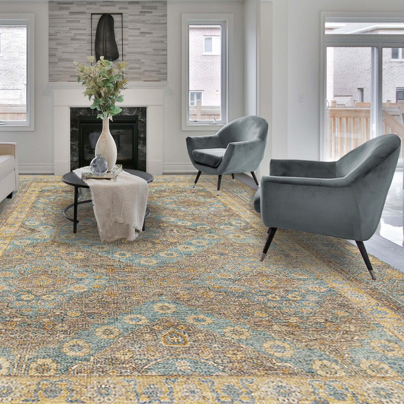 Wool Oriental Area Rug, Rectangle 12' x 15'