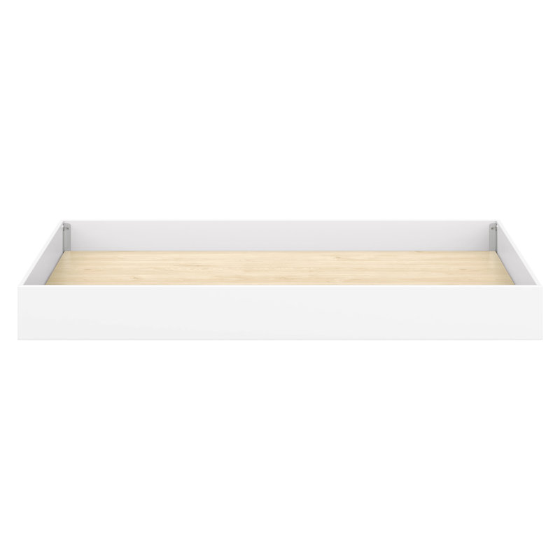 Twin Storage Trundle Bed, White
