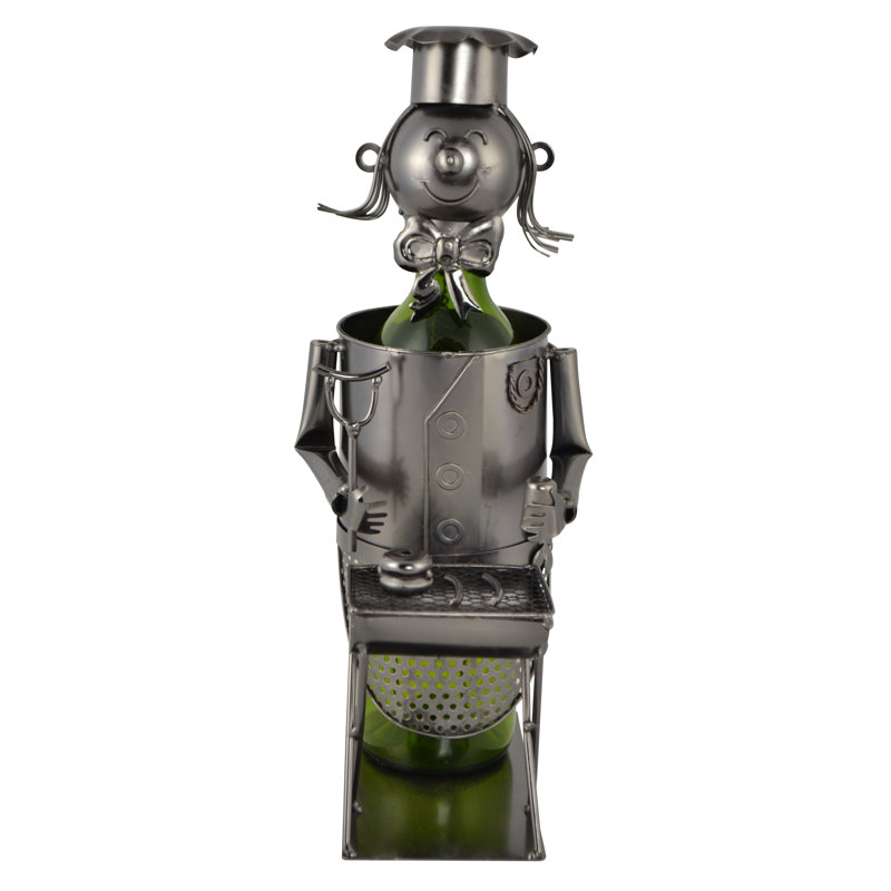 Balfore 1 Bottle Tabletop Wine Bottle Rack Gray