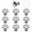 1 3/16" Diameter Mushroom Knob Multipack-42026832
