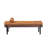 Clarkson Solid Wood Frame Genuine Leather Bench-141384815
