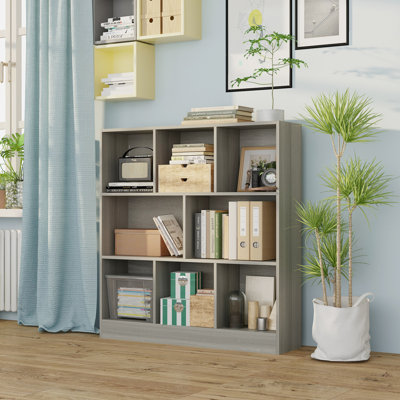 3-Layer Wooden Lattice Bookcase
