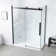 Bel Soft-Close Stainless Steel 3-Piece 32-In X 60-In X 81-In Base/Door Rectangular Corner Shower Kit (Left Or Right Drain)
