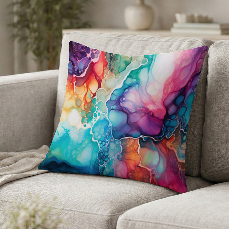Coussin Rainbow, H 20 po x l 20 po