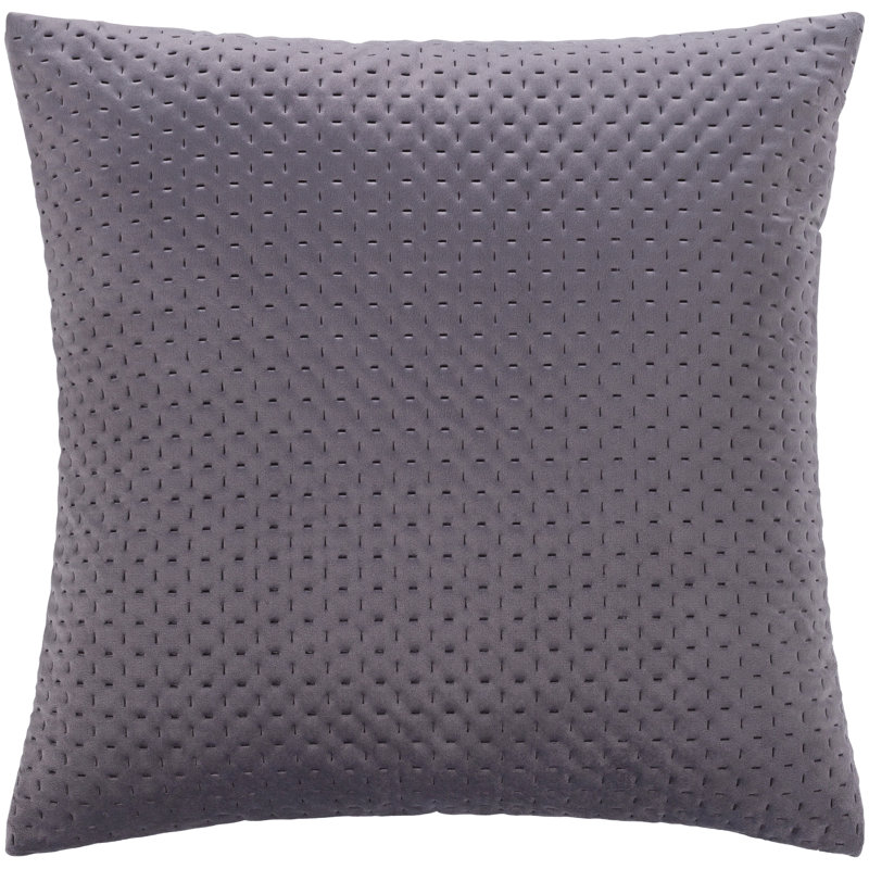 Jocques Throw Pillow Cover, Charcoal, 18" x  18", Down