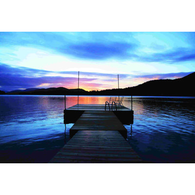 «Blue Lake», reproduction sur toile tendue