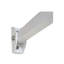 Auvent en métal 5,6 en blanc, extérieur en aluminium léger avec finition thermolaquée solide contemporaine, solin à charnière continue, pré-conçu pour une utilisation extérieure, attaches en acier inoxydable,