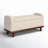 Luker 46.2" W Upholstered Tufted Storage Bench with Solid Wood Legs -2051996009