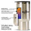 Koolatron 12V USB Heated Insulated Travel Mug, 17 oz, Stainless Steel-55465676
