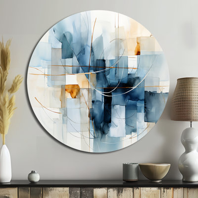 Comegno - Art abstrait rond en métal