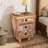 Eco-friendly Rustic Reclaimed Wood End Table With Storage