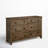 Dovetail Solid Wood 60" W 6-Drawer Dresser