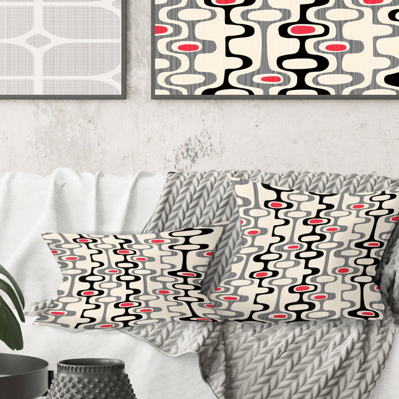 Coussin Retro, 18 po x 18 po