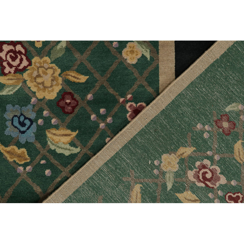 One-of-a-Kind Hand Knotted Area Rug, Rectangle 9'10" x 14'