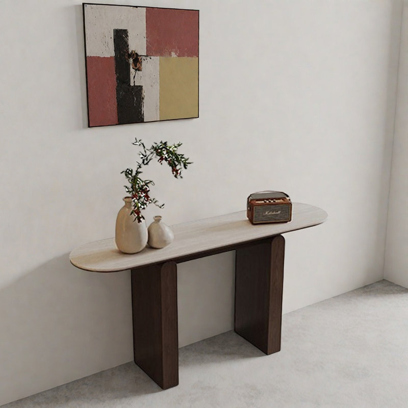 Console de couloir italien minimaliste, H 33,5 po x l 39,4 po x P 13,8 po
