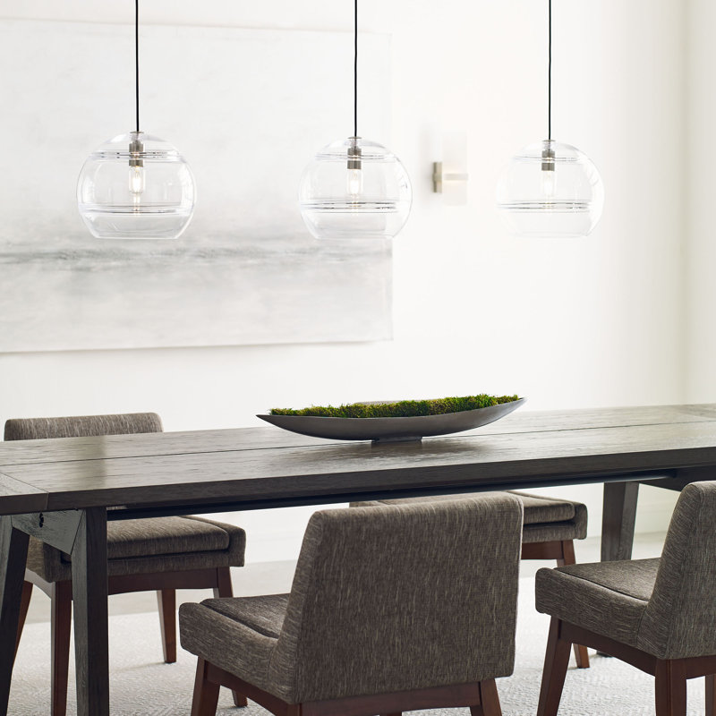 Sedona 1 - Light LED Pendant, Satin Nickel, Clear, Yes