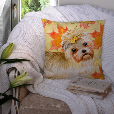 French Bulldog Fall Indoor/Outdoor Throw Pillow