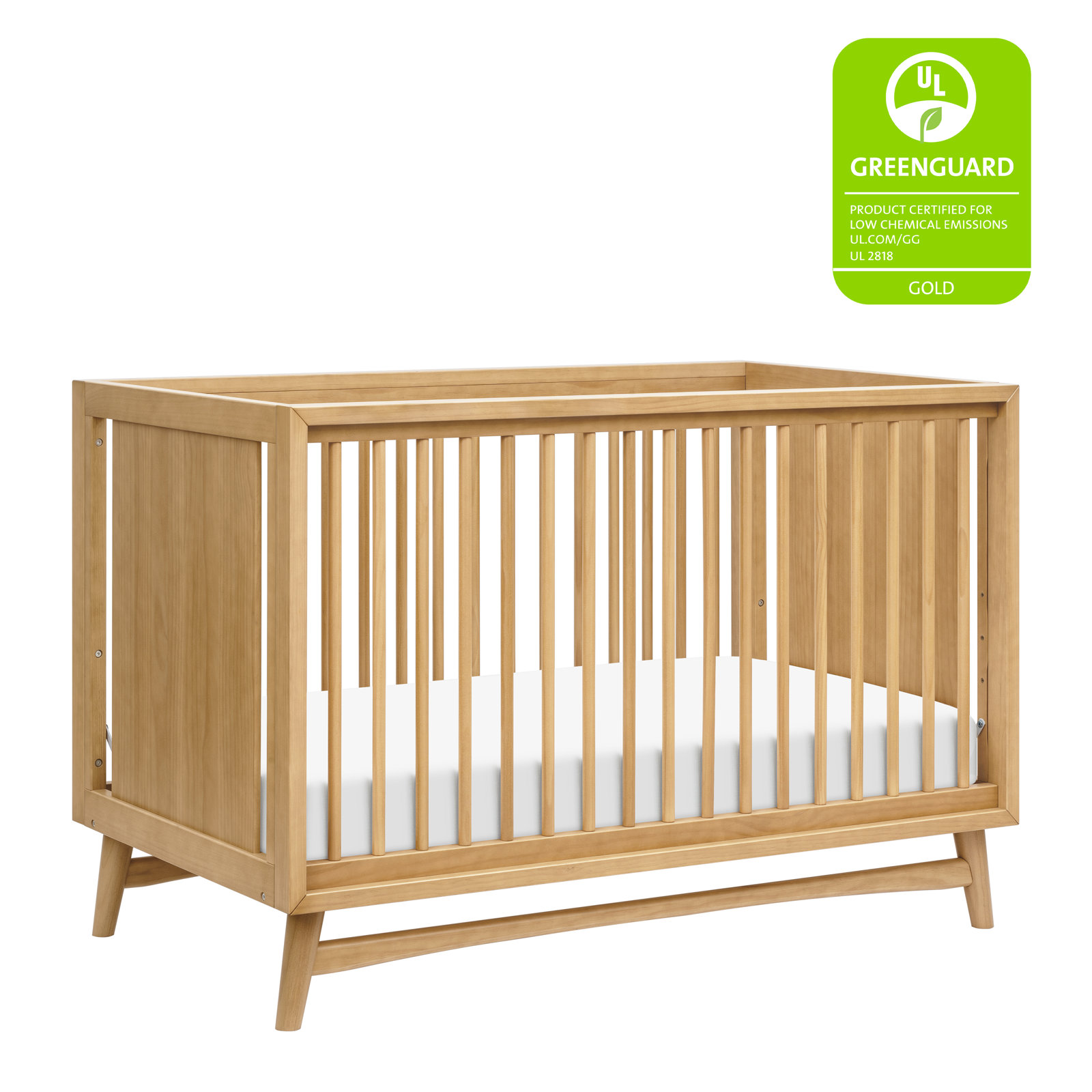 Peggy Pine 3-in-1 Convertible Crib, Honey