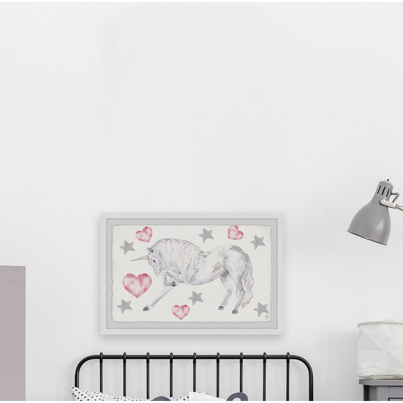 «Scapula Curly Unicorn», reproduction encadrée, 20 po x 30 p