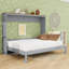 Grand lit escamotable mural en bois avec USB-1267007953