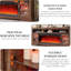  Meuble télé pour téléviseur de 85 po ou moins Taye Farmhouse Fireplace-2067614575