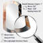 Or et blanc abstrait formes harmonie I - miroir mural moderne formes abstraites aux formes asymétriques-107247723