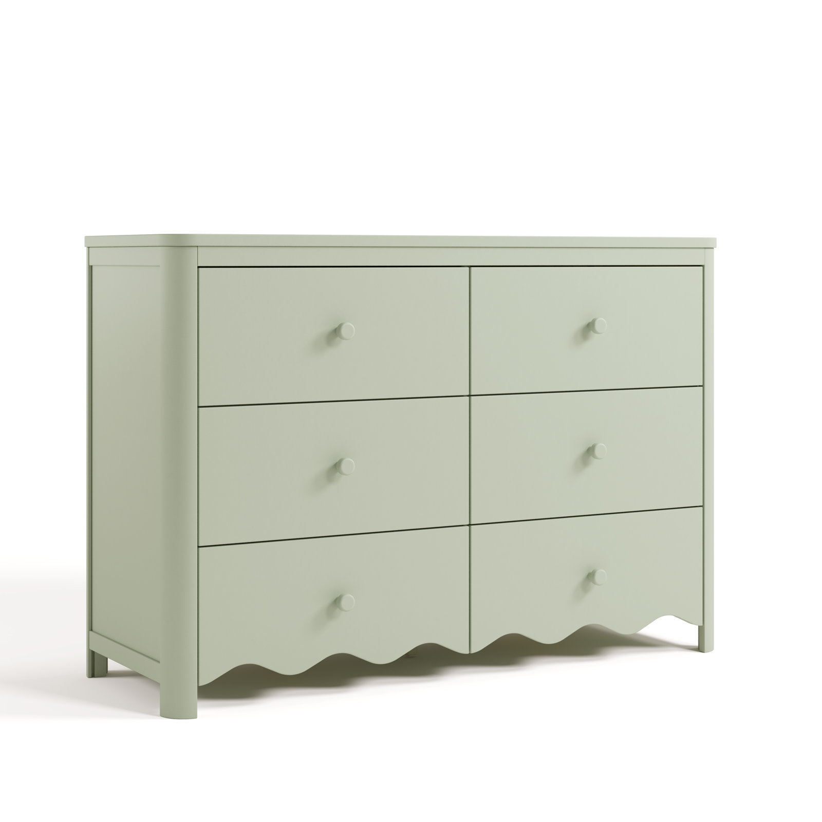 Casablanca 6-Drawer Double Dresser, Sage