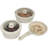 8pc Cookware Set With Handle, Cream