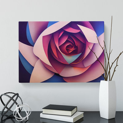 An Abstract Rose Flower Vol.2 - Wrapped Canvas Print