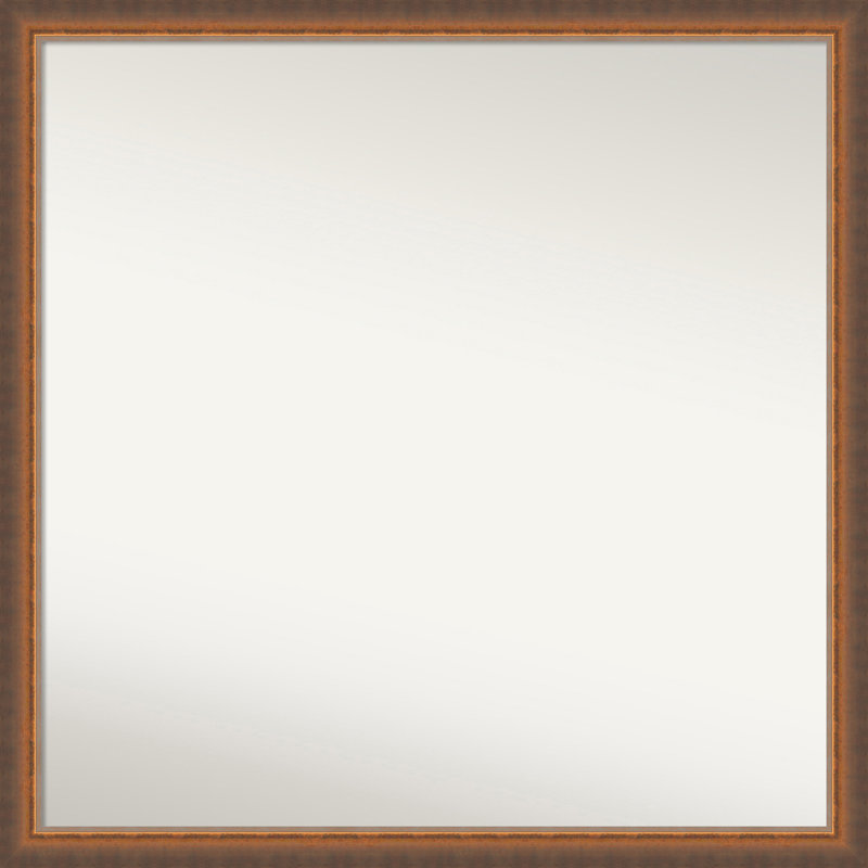 Miroir mural Hallard, 28,25 po x 28,25 po, Carré, Bronze