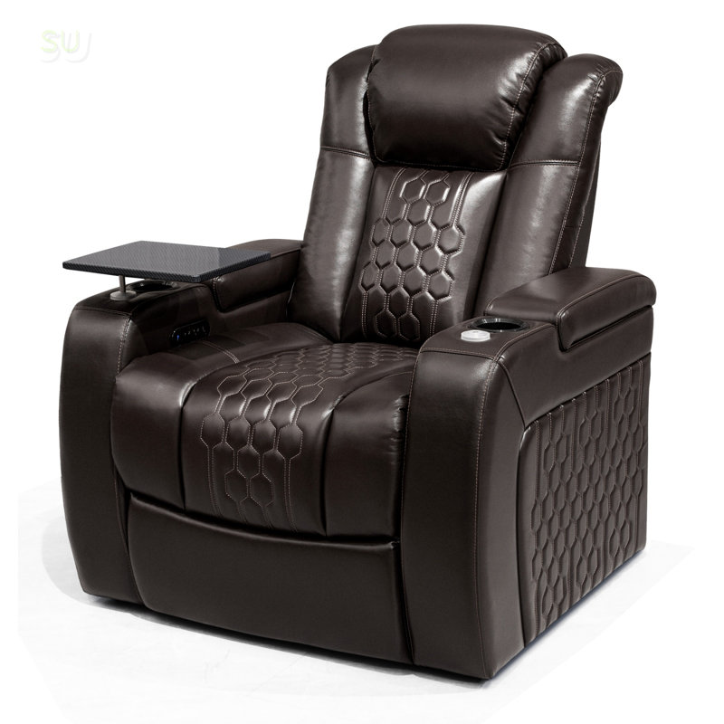 37.8 Power Recliner With Top-Grain Nappa, Fully Adjustable Relaxation, Smart Charging, And Dynamic RGB LED Lighting, Recliner