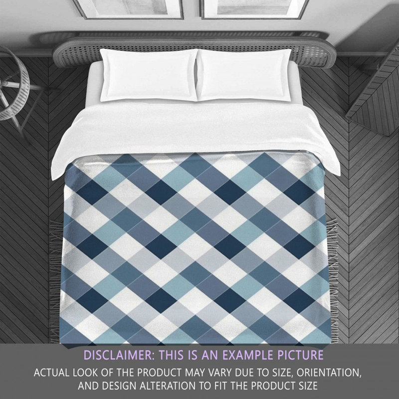 Polyester Gingham Comforter, Twin Comforter