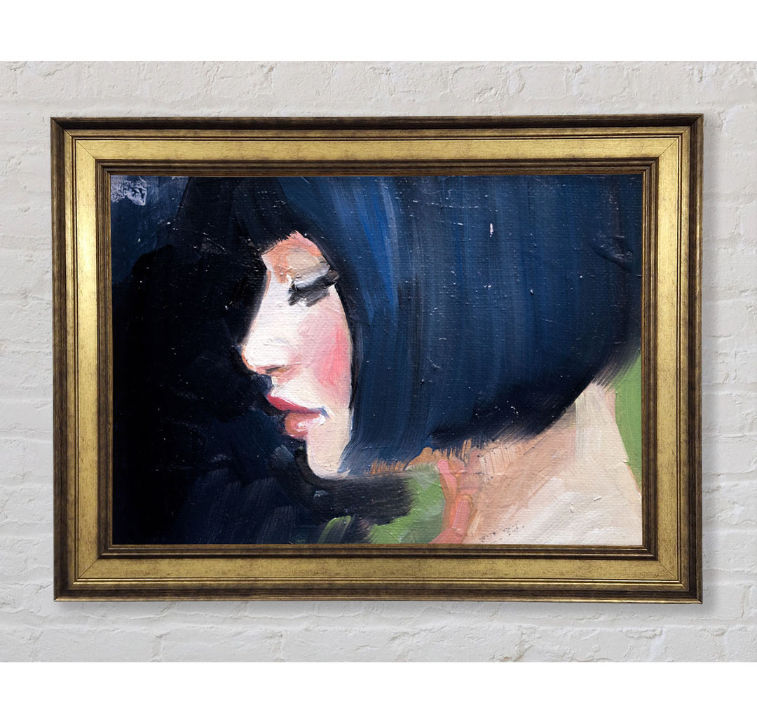 Bob Hair Cut Woman - Einzelner Bilderrahmen Kunstdrucke