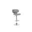 Carrington Swivel Upholstered Adjustable Height Counter Stool with Metal Frame-42655708