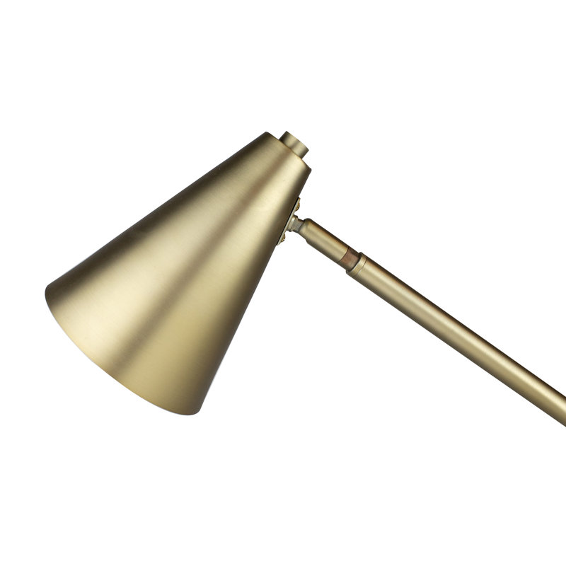 Edgar 60'' Task Floor Lamp, Plated Gold
