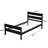 Wood Platform Standard Bed Twin Bed With Headboard And Footboard-362653030