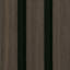 Panneau mural acoustique brun foncé 24 po x 48 po SereniSlats, panneau insonorisant à lattes de bois cannelé 3D (1 paquet / 8 pieds carrés)-125372150