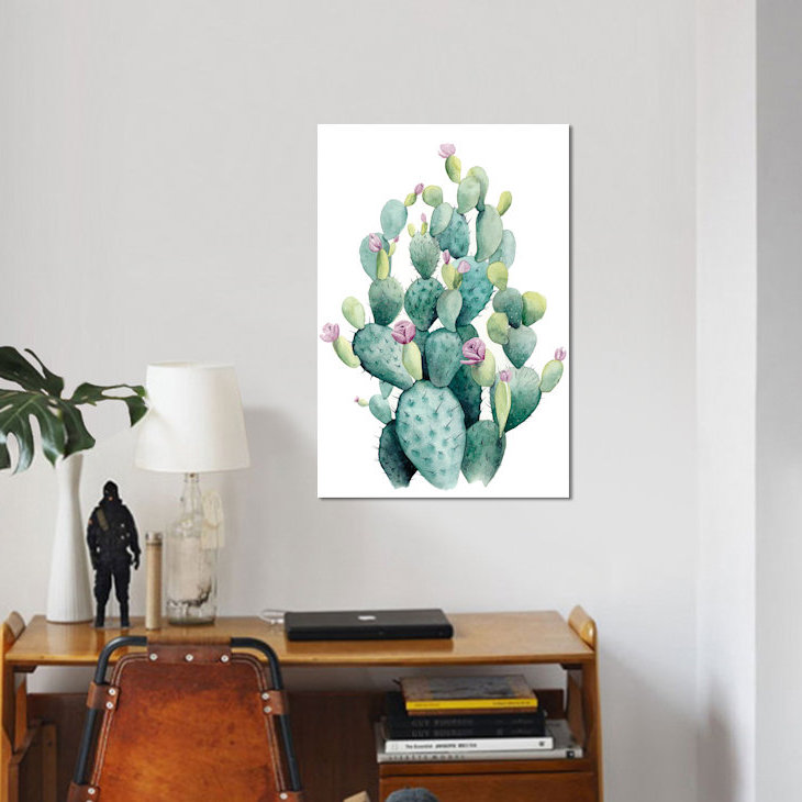 «Desert Blooms I», impression sur toile, H 18 po x l 12 po x P 1,5 po, Toile tendue, Pas de tapis