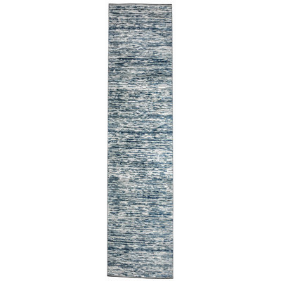 Tapis rayé bleu Davide 1228