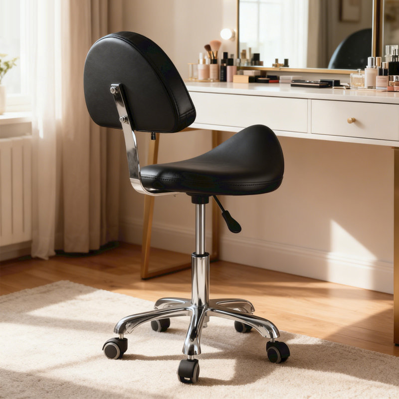 Saddle Stool with Height Adjustable and Swivel