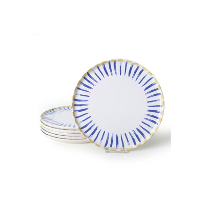 Ensemble d'assiettes de service 6 pièces, grès céramique blanc mat - 11,0 pouces | 100% antibactérien, écologique, résistant à l'eau | Va au lave-vaisselle jusqu'à 122 ° F, va au micro-ondes | Facile à nettoyer, parfait pour les réceptions et l'utilisation quotidienne