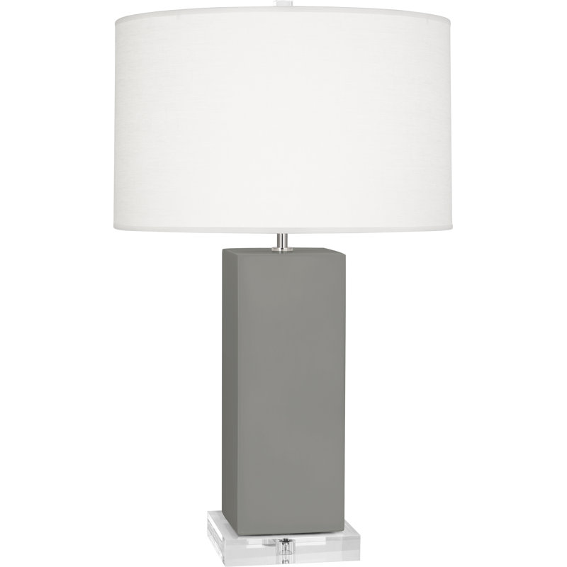 Petite lampe d'appoint Harvey, Taupe fumée, H 33 po x l 20 po x P 20 po