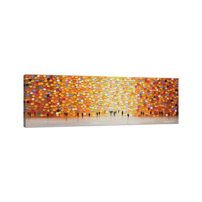 Sunset In An Orange Day - Wall Art Print - Framed Canvas