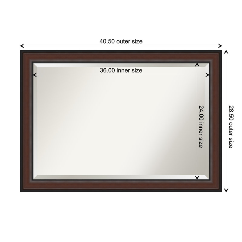 Hilma Flat Mirror, 29" x 41"