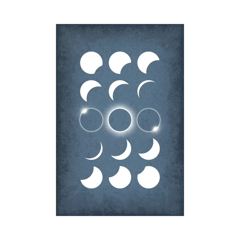 Solar Eclipse II - Wrapped Canvas Print, 20.32 cm H x 30.48 cm W