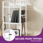 17 Stories 6-Tier Floor Standing Bookcase With 4 Hooks-919592138