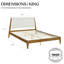 Base de lit tapissier en bois massif Juno-1590289607