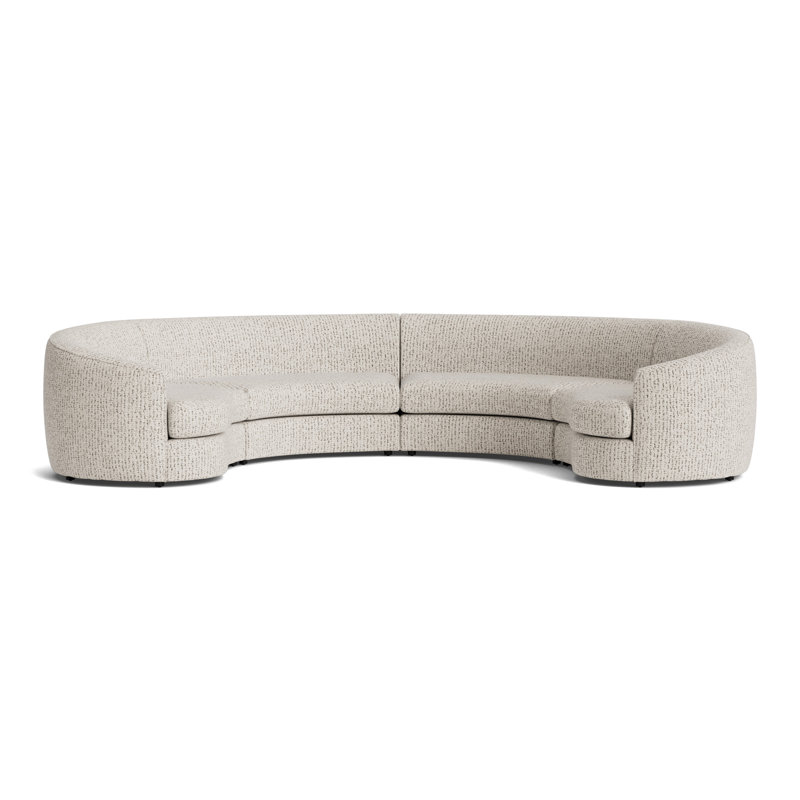 Giselle Sectional, Marshmallow - Toast